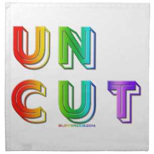 SlipperyJoe uncut vibrant lively neon rainbow ener Cloth Napkin