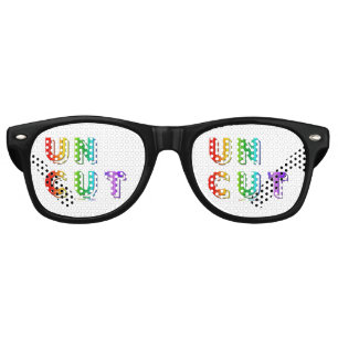 SlipperyJoe uncut vibrant lively neon rainbow ener Retro Sunglasses