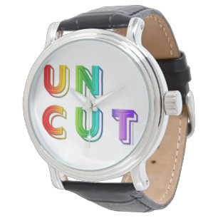 SlipperyJoe uncut vibrant lively neon rainbow ener Watch