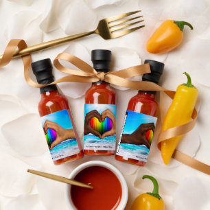 SlipperyJoe vivid rainbow gradient heart interraci Hot Sauces