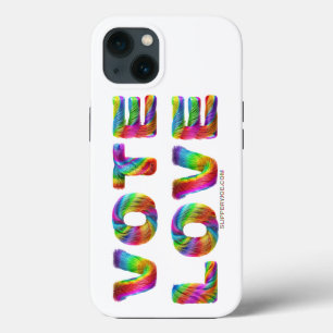 SlipperyJoe vote love equality rainbow-colored fur iPhone 13 Case
