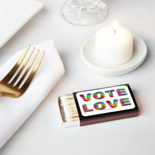 SlipperyJoe vote love equality rainbow-colored fur Matchboxes