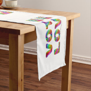 SlipperyJoe vote love equality rainbow-colored fur Short Table Runner