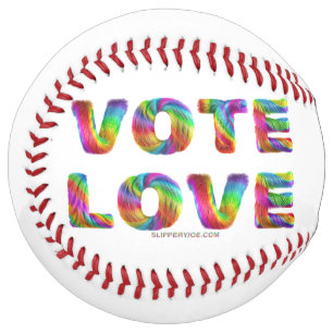 SlipperyJoe vote love equality rainbow-colored fur Softball