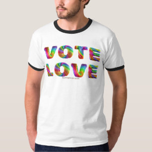 SlipperyJoe vote love equality rainbow-colored fur T-Shirt
