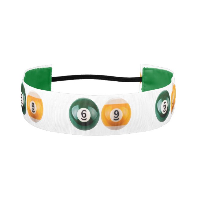 SlipperyJoe's 69 hard pool table two billiard ball Athletic Headband (Front)