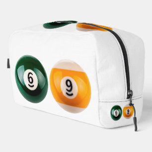 SlipperyJoe's 69 hard pool table two billiard ball Dopp Kit
