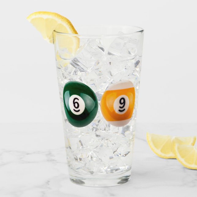 SlipperyJoe's 69 hard pool table two billiard ball Glass (Front Ice)