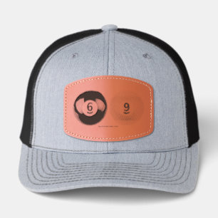 SlipperyJoe's 69 hard pool table two billiard ball Leather Patch Hat