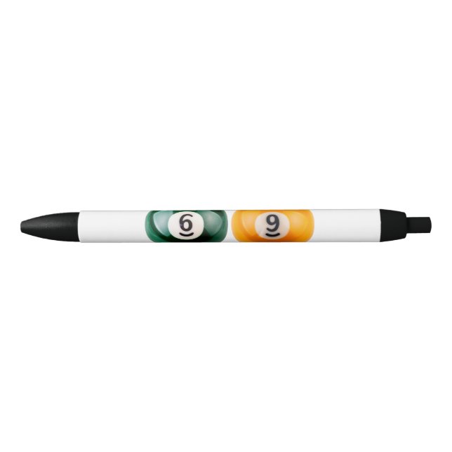SlipperyJoe's 69 hard pool table two billiard ball Pen (Front)