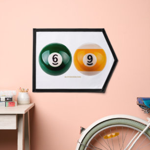 SlipperyJoe's 69 hard pool table two billiard ball Pennant