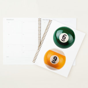 SlipperyJoe's 69 hard pool table two billiard ball Planner