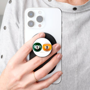 SlipperyJoe's 69 hard pool table two billiard ball PopSocket