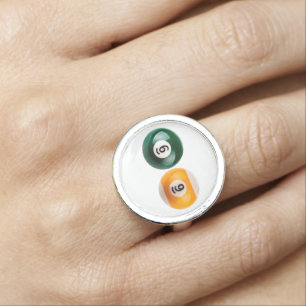 SlipperyJoe's 69 hard pool table two billiard ball Ring