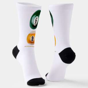 SlipperyJoe's 69 hard pool table two billiard ball Socks