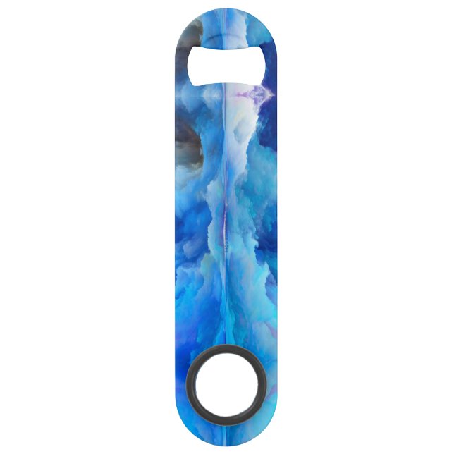 SlipperyJoe's abstract cloud artwork colorful surr Bar Key (Front)