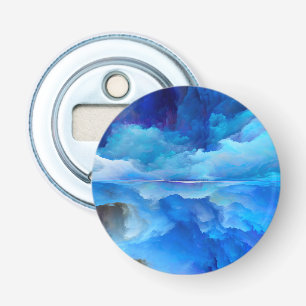 SlipperyJoe's abstract cloud artwork colorful surr Bottle Opener