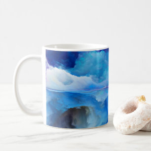 SlipperyJoe's abstract cloud artwork colorful surr Coffee Mug