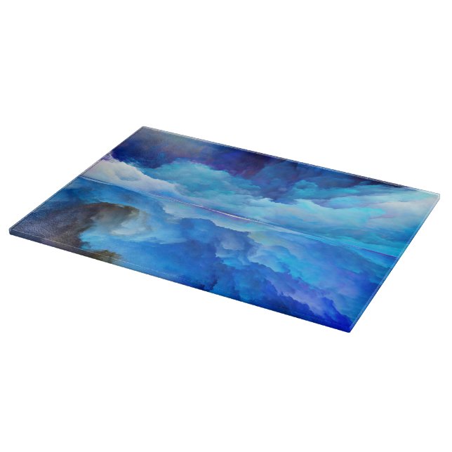 SlipperyJoe's abstract cloud artwork colorful surr Cutting Board (Corner)