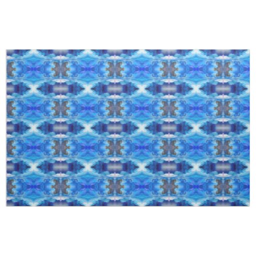 SlipperyJoe's abstract cloud artwork colorful surr Fabric