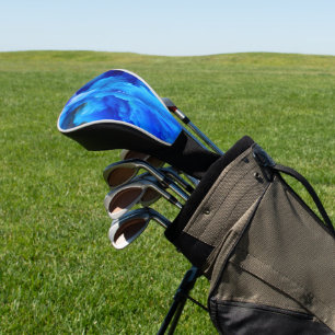 SlipperyJoe's abstract cloud artwork colorful surr Golf Head Cover