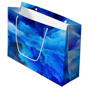 SlipperyJoe's abstract cloud artwork colorful surr Large Gift Bag