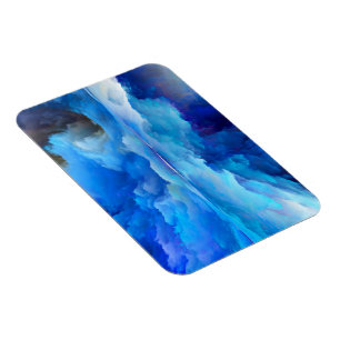 SlipperyJoe's abstract cloud artwork colorful surr Magnet