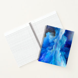 SlipperyJoe's abstract cloud artwork colorful surr Notebook