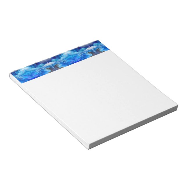 SlipperyJoe's abstract cloud artwork colorful surr Notepad (Angled)