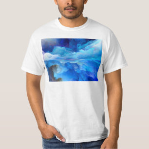 SlipperyJoe's abstract cloud artwork colorful surr T-Shirt