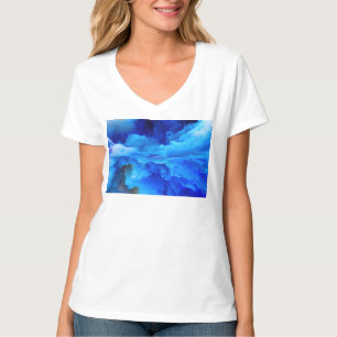 SlipperyJoe's abstract cloud artwork colorful surr T-Shirt