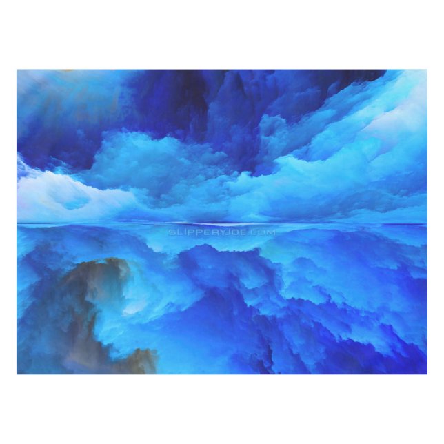 SlipperyJoe's abstract cloud artwork colorful surr Tablecloth (Front (Horizontal))