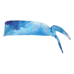 SlipperyJoe's abstract cloud artwork colorful surr Tie Headband