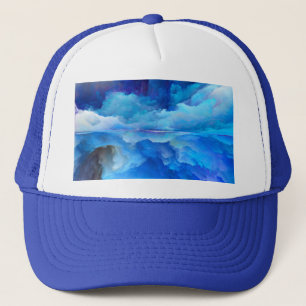 SlipperyJoe's abstract cloud artwork colorful surr Trucker Hat