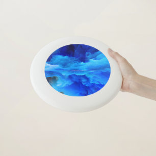 SlipperyJoe's abstract cloud artwork colorful surr Wham-O Frisbee