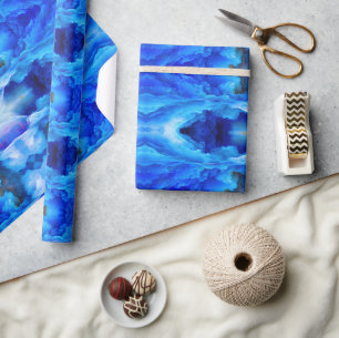 SlipperyJoe's abstract cloud artwork colorful surr Wrapping Paper