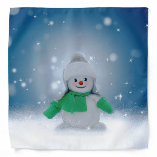 SlipperyJoe's adorable Christmas snowman character Bandana