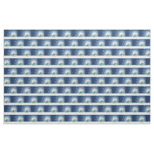 SlipperyJoe's adorable Christmas snowman character Fabric