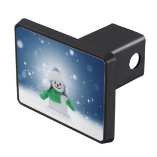 SlipperyJoe's adorable Christmas snowman character Hitch Cover