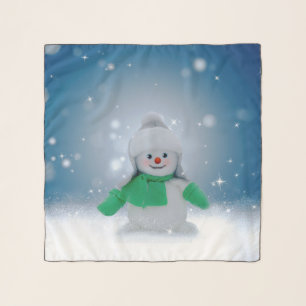 SlipperyJoe's adorable Christmas snowman character Scarf