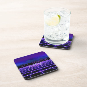 SlipperyJoe's all kinds wrong bold 3D text retro 1 Beverage Coaster
