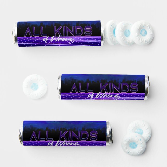 SlipperyJoe's all kinds wrong bold 3D text retro 1 Breath Savers® Mints (Assorted)