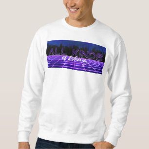 SlipperyJoe's all kinds wrong bold 3D text retro 1 Sweatshirt