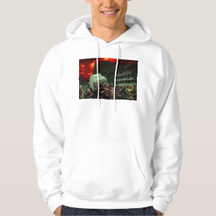 SlipperyJoe's apocalyptic Halloween scene large gr Hoodie