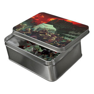 SlipperyJoe's apocalyptic Halloween scene large gr Jigsaw Puzzle