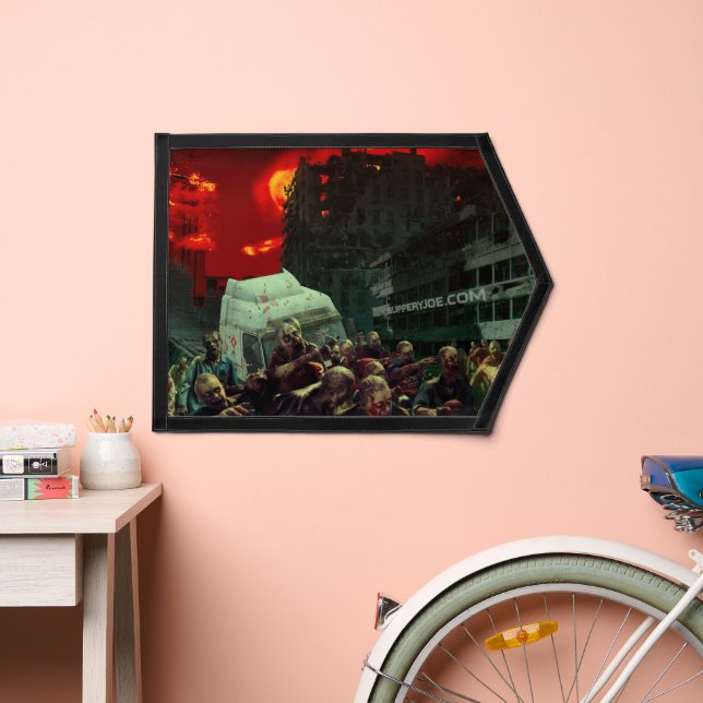 SlipperyJoe's apocalyptic Halloween scene large gr Pennant (Insitu 2)