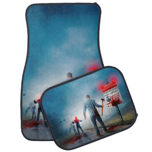 SlipperyJoe's apocalyptic infection hazard Hallowe Car Floor Mat