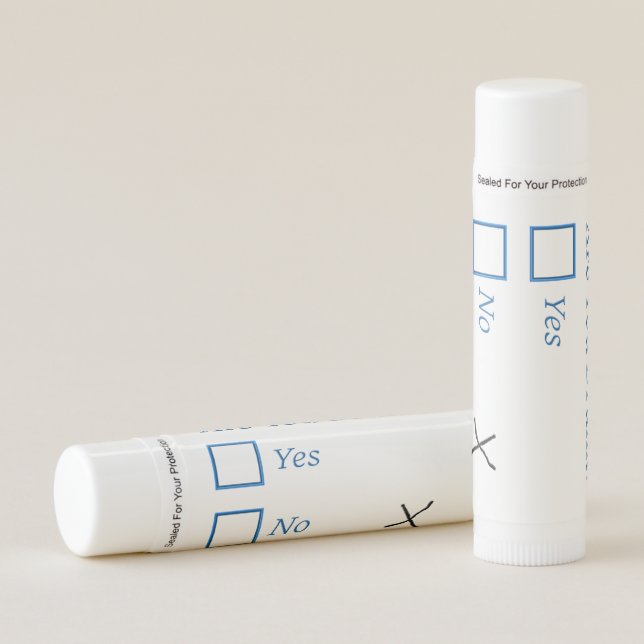 SlipperyJoe's Are You Drunk hammered check boxes c Lip Balm (Front)