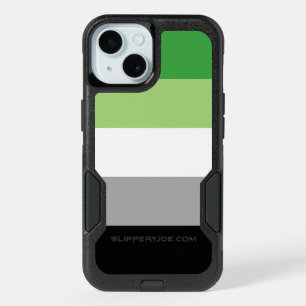 SlipperyJoe's Aromantic Pride Flag gay gifts LGBTQ iPhone 15 Case