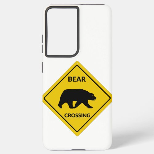 SlipperyJoes artistic bear crossing sign gay prid Samsung Galaxy S21 Ultra Case